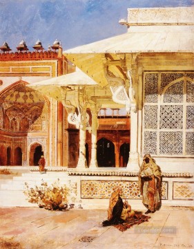Tumba de mármol blanco en Suittitor Skiri Arabian Edwin Lord Weeks Pinturas al óleo